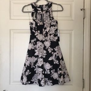 NWT!!! Flowered, flare dress